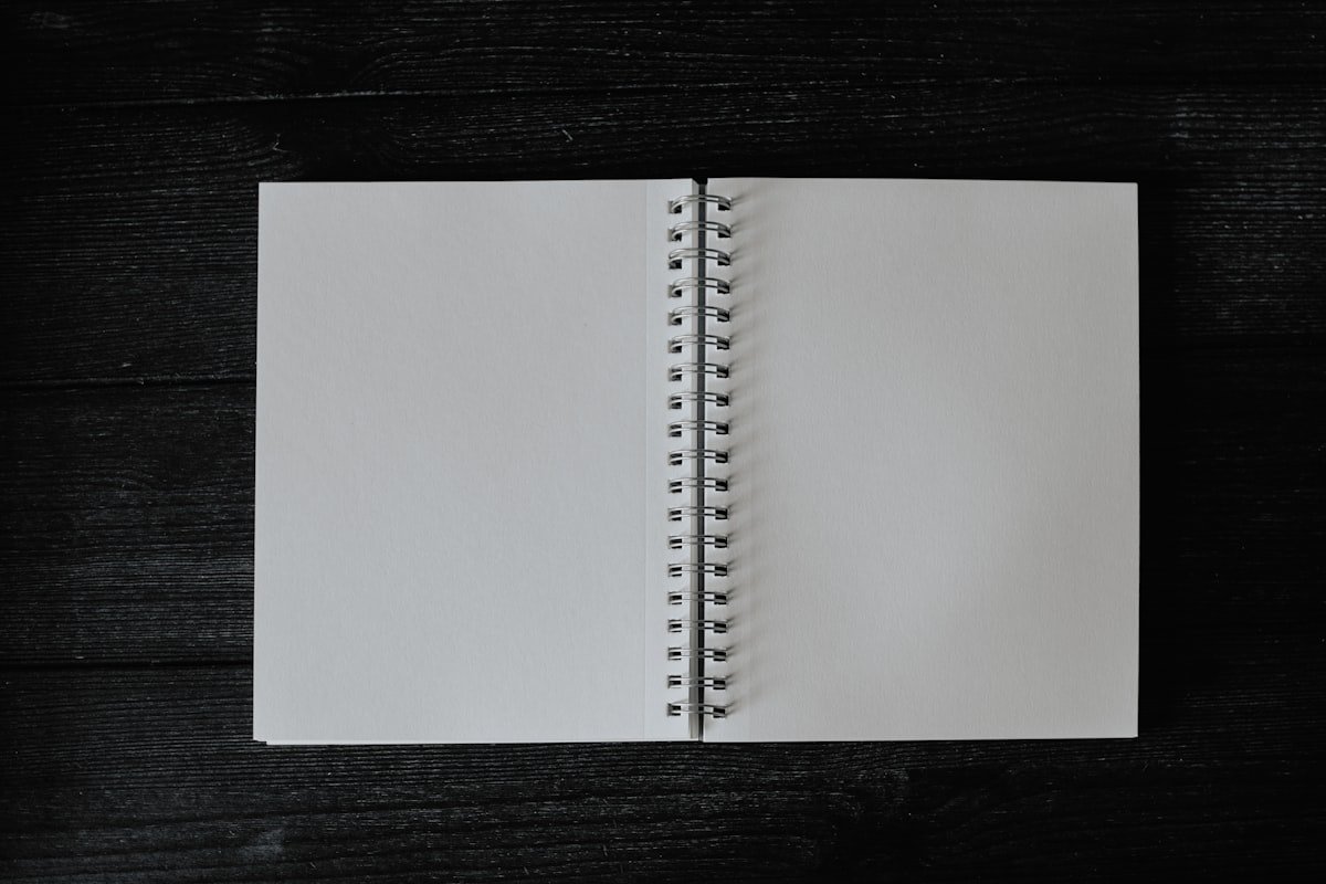 Notebook sketches from an early discovery and scoping session for an MVP